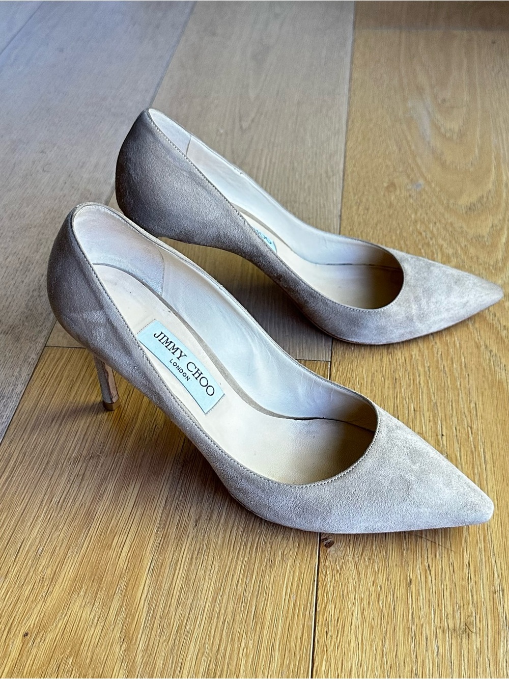 Jimmy Choo Romy 85 Suede Pumps